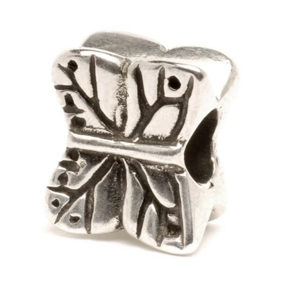 NEW Trollbeads “Butterfly” Silver Charm Bead (Retired 2018)